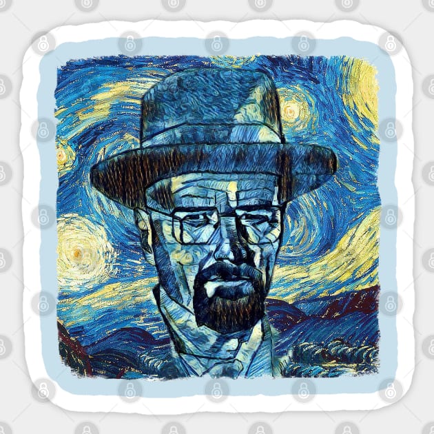 Walter White Van Gogh Style Sticker by todos